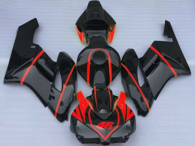 Discount 2004-2005 Glossy Black Red Honda CBR1000RR Motorcycle Fairings Canada