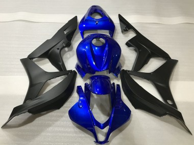 Discount 2007-2008 Blue Matte Black Honda CBR600RR Motorcycle Fairing Kits Canada