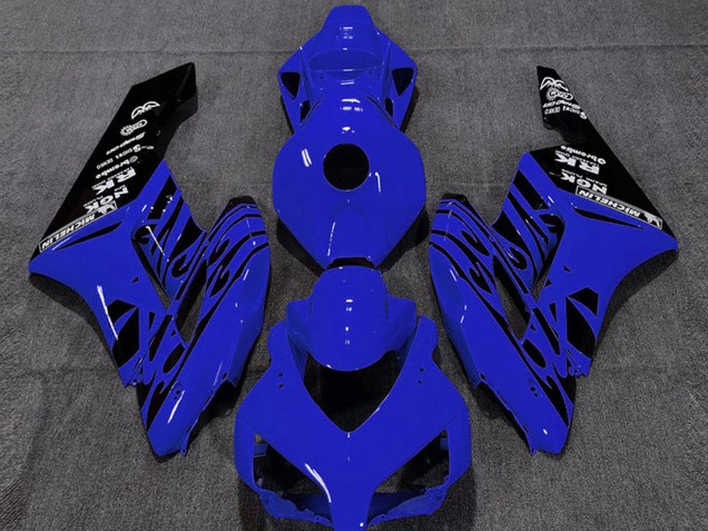 Discount 2004-2005 Blue Glossy Black Flame Honda CBR1000RR Motorcycle Fairings Canada
