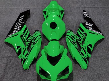 Discount 2004-2005 Green Glossy Black Flame Honda CBR1000RR Motorcycle Fairings Canada