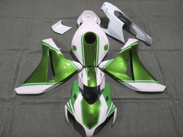 Discount 2008-2011 White Glossy Pearl Green Honda CBR1000RR Motorcycle Fairings Canada