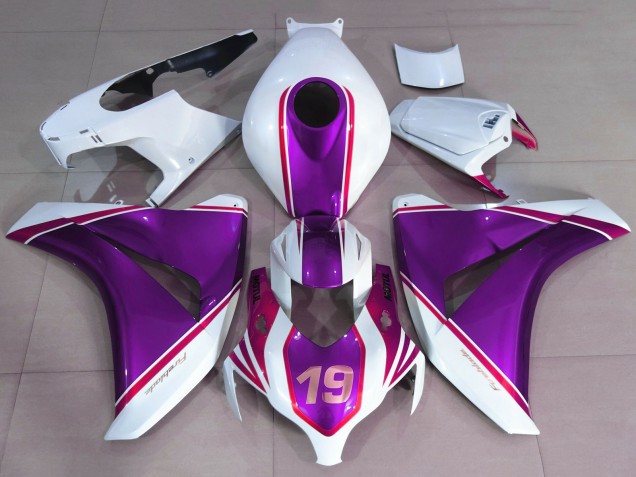 Discount 2008-2011 White Glossy Purple Pink 19 Honda CBR1000RR Motorcycle Fairings Canada