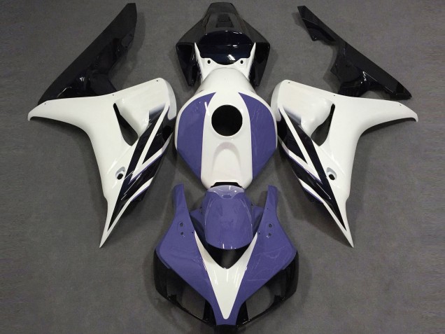 Discount 2006-2007 White Blue Glossy Black Honda CBR1000RR Motorcycle Fairings Canada