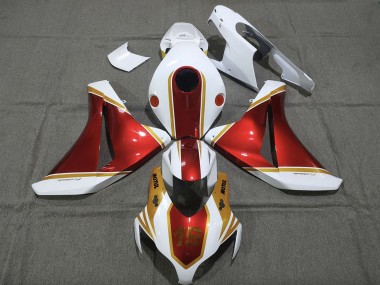 Discount 2008-2011 White Red Gold Honda CBR1000RR Motorcycle Fairings Canada