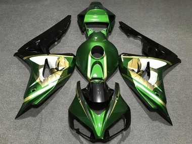 Discount 2006-2007 Green White Gold Glossy Black Honda CBR1000RR Motorcycle Fairings Canada
