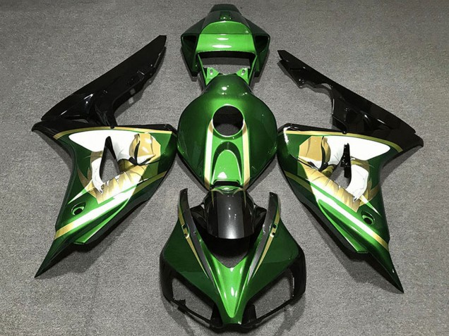 Discount 2006-2007 Green White Gold Glossy Black Honda CBR1000RR Motorcycle Fairings Canada