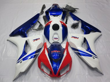 Discount 2006-2007 White Red Blue HRC OEM Style Honda CBR1000RR Motorcycle Fairing Canada