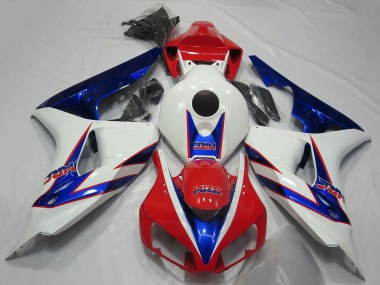 Discount 2006-2007 White Red Blue HRC OEM Style Honda CBR1000RR Motorcycle Fairings Canada