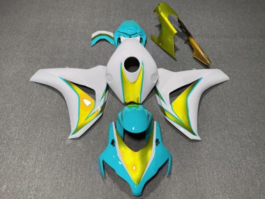 Discount 2008-2011 White Light Blue Gold Honda CBR1000RR Motorcycle Fairings Canada