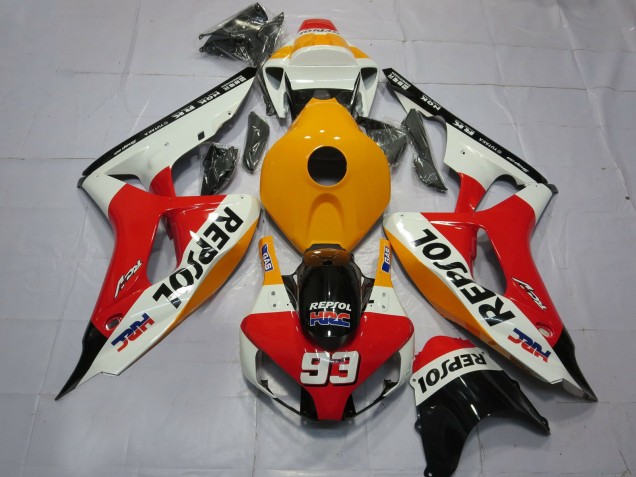 Discount 2006-2007 Orange White Red Glossy Black Repsol HRC 93 Honda CBR1000RR Motorcycle Fairings Canada