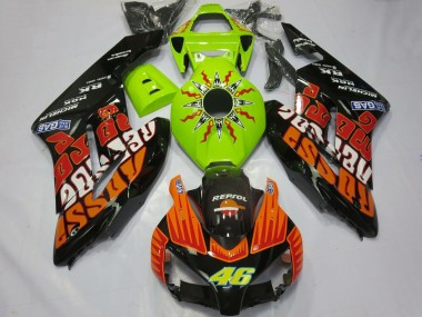 Discount 2004-2005 Lime Green Orange Glossy Black Rossi 46 Honda CBR1000RR Motorcycle Fairings Canada