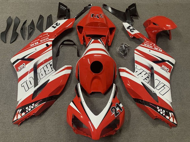 Discount 2004-2005 White Red Liverpool 21 Honda CBR1000RR Motorcycle Fairings Canada