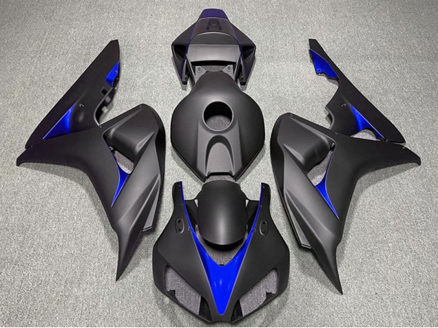 Discount 2006-2007 Matte Black Blue Honda CBR1000RR Motorcycle Fairings Canada
