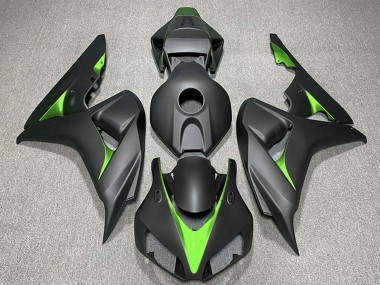 Discount 2006-2007 Matte Black Green Honda CBR1000RR Motorcycle Fairings Canada