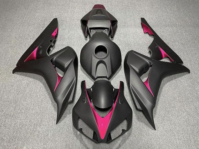 Discount 2006-2007 Matte Black Pink Honda CBR1000RR Motorcycle Fairings Canada