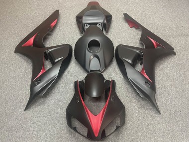 Discount 2006-2007 Matte Black Red Honda CBR1000RR Motorcycle Fairings Canada
