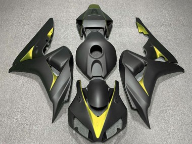 Discount 2006-2007 Matte Black Yellow Honda CBR1000RR Motorcycle Fairings Canada