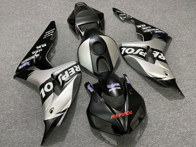 Discount 2006-2007 Silver Matte Black Repsol Honda CBR1000RR Motorcycle Fairings Canada