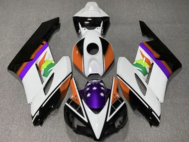 Discount 2004-2005 White Orange Purple Glossy Black Star Honda CBR1000RR Motorcycle Fairings Canada