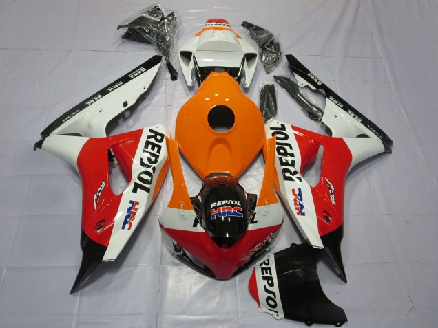 Discount 2006-2007 Orange White Red Glossy Black Repsol HRC Honda CBR1000RR Motorcycle Fairings Canada