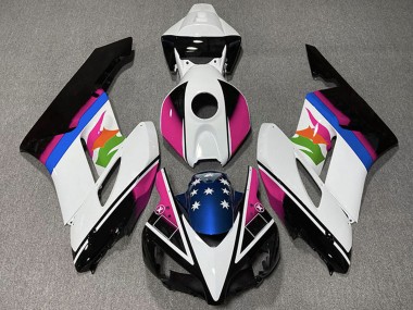 Discount 2004-2005 White Pink Blue Glossy Black Star Honda CBR1000RR Motorcycle Fairings Canada