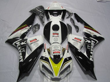 Discount 2006-2007 White Yellow Red Glossy Black Denso PlayBoy Honda CBR1000RR Motorcycle Fairings Canada