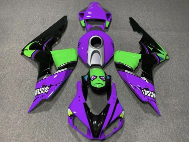 Discount 2006-2007 Purple Silver Green Glossy Black Shark Honda CBR1000RR Motorcycle Fairings Canada