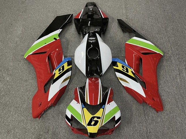 Discount 2004-2005 White Red Green Yellow Glossy Black 6 Honda CBR1000RR Motorcycle Fairings Canada