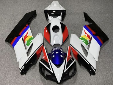 Discount 2004-2005 White Red Blue Glossy Black Star Honda CBR1000RR Motorcycle Fairings Canada