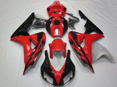 Discount 2006-2007 Red Glossy Black OEM Style No Decals Honda CBR1000RR Motorcycle Fairings Canada