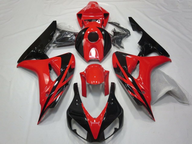 Discount 2006-2007 Red Glossy Black OEM Style No Decals Honda CBR1000RR Motorcycle Fairings Canada