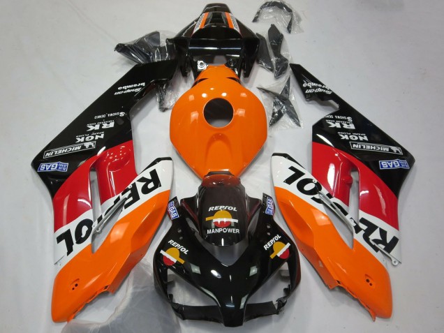 Discount 2004-2005 Orange White Red Glossy Black Repsol Honda CBR1000RR Motorcycle Fairing Canada