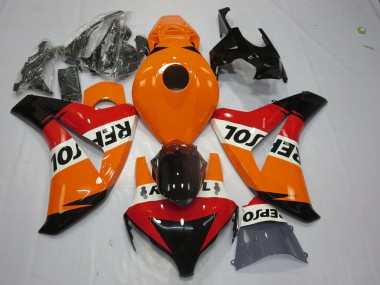 Discount 2008-2011 Orange White Red Glossy Black Repsol Honda CBR1000RR Motorcycle Fairing Canada