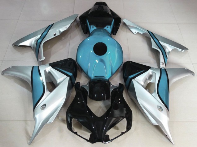 Discount 2006-2007 Silver Light Blue Glossy Black Honda CBR1000RR Motorcycle Fairings Canada