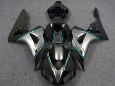 Discount 2006-2007 Silver Blue Glossy Black Pin Stripe Honda CBR1000RR Motorcycle Fairings Canada