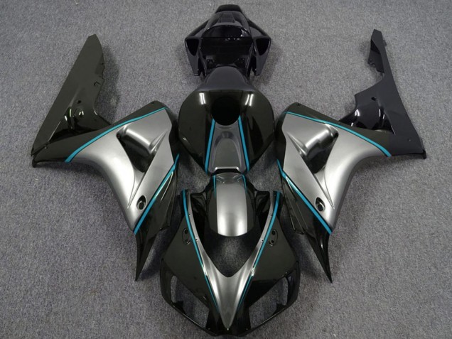Discount 2006-2007 Silver Blue Glossy Black Pin Stripe Honda CBR1000RR Motorcycle Fairings Canada