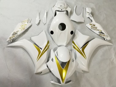 Discount 2012-2016 White Gold Honda CBR1000RR Motorcycle Fairings Canada
