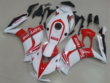 Discount 2012-2016 White Red Supreme Honda CBR1000RR Motorcycle Fairings Canada
