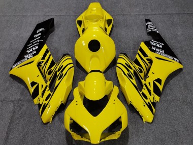 Discount 2004-2005 Yellow Glossy Black Flame Honda CBR1000RR Motorcycle Fairings Canada