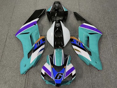 Discount 2004-2005 White Teal Blue Purple Black 6 Honda CBR1000RR Motorcycle Fairings Canada