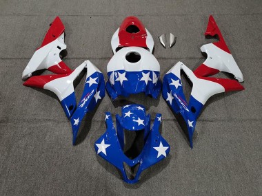 Discount 2007-2008 White Blue Red American Flag Honda CBR600RR Motorcycle Fairings Canada