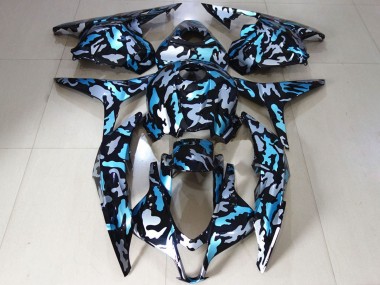 Discount 2009-2012 White Blue Camouflage Honda CBR600RR Motorcycle Fairings Canada