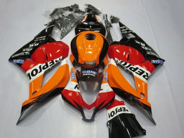 Discount 2009-2012 Orange White Red Glossy Black Repsol Honda CBR600RR Motorcycle Fairing Kits Canada