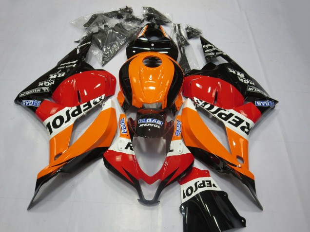Discount 2009-2012 Orange White Red Glossy Black Repsol Honda CBR600RR Motorcycle Fairing Kits Canada