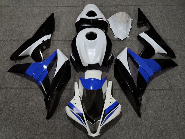 Discount 2007-2008 White Blue Glossy Black Honda CBR600RR Motorcycle Fairings Canada