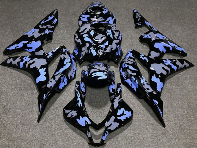 Discount 2007-2008 Blue Grey Camouflage Honda CBR600RR Motorcycle Fairing Canada