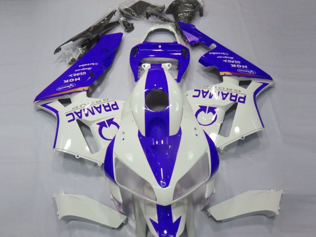 Discount 2005-2006 White Blue Pramac Honda CBR600RR Motorcycle Fairings Canada