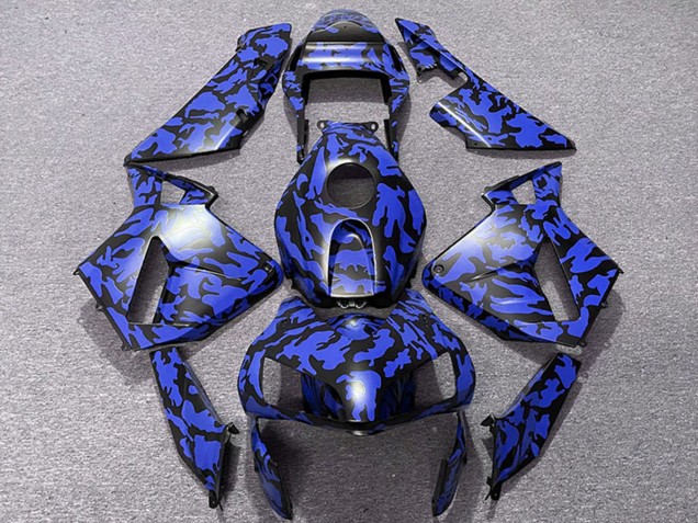 Discount 2003-2004 Blue Black Camouflage Honda CBR600RR Motorcycle Fairings Canada