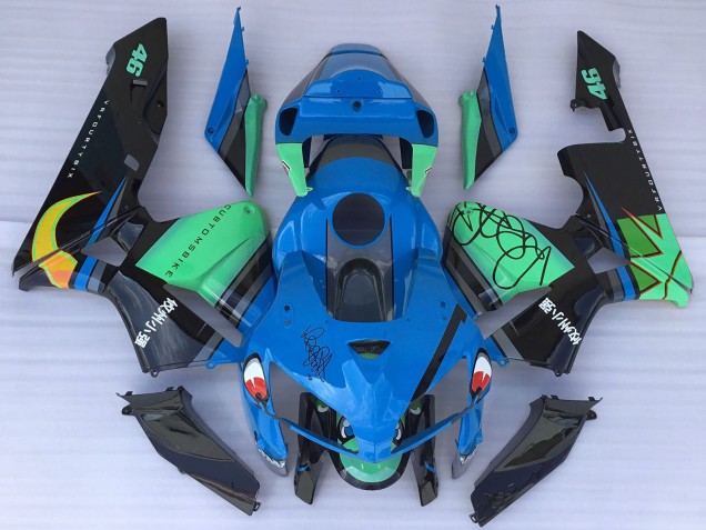 Discount 2005-2006 Blue Green Black Shark Honda CBR600RR Motorcycle Fairings Canada