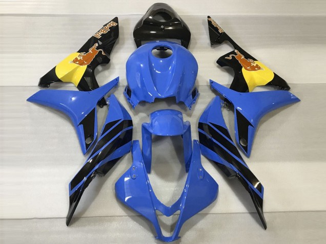 Discount 2007-2008 Blue Yellow Glossy Black Red Bull Honda CBR600RR Motorcycle Fairings Canada